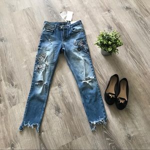 Zara distressed jeans